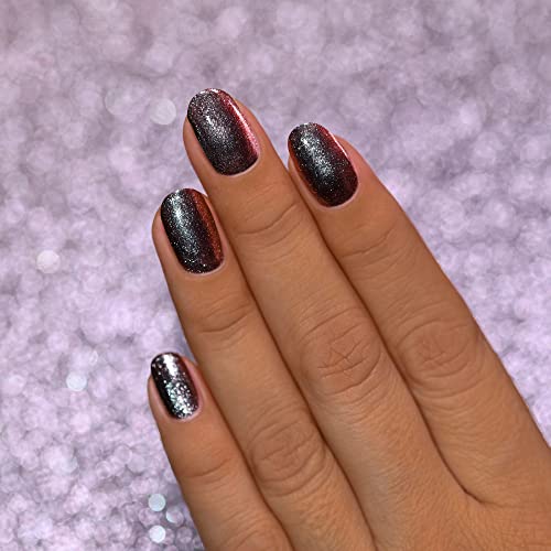 Image of ILNP Grand Entrance - Gunmetal Metallic Duochrome Nail Polish
