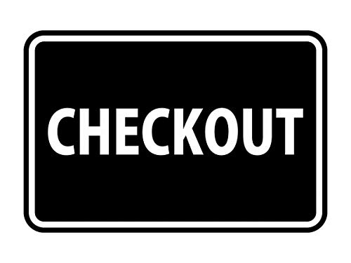 Panneau de paiement acrylique noir Signs ByLITA avec gravure nette