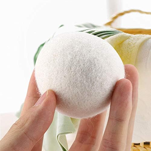 6pcs Laundry Wool Balls Wool Balls Natural Fabric Softener Reusable Wool Dryer Balls Wear-resisting Dryer Balls