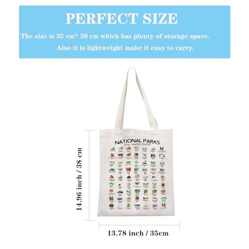 National Parks Outdoor Camping Hiking Gift Road Trip Adventure Gift US National Parks Tote Bag2