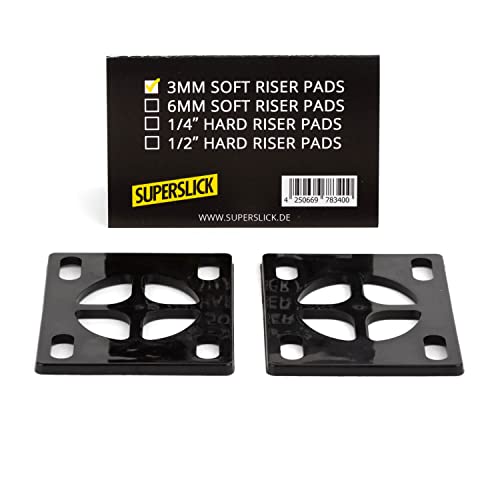 Superslick Almohadillas para monopatín, 3 mm, color negro Cover