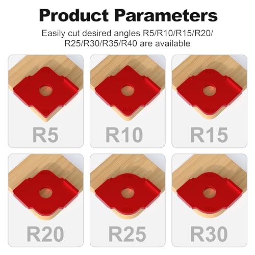 Image of Radius Jig Router Templates 3 Pcs, Aluminum Alloy Corner Radius Routing Templates for Woodworking Rounded Corners, R5 /10 /15 /20 /25 /30