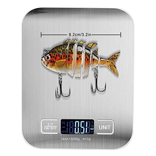 Rose Kuli Fishing Lures for Bass Multi Jointed Swimbaits Slow Sinking Fishing Bait Kit Lifelike for Freshwater Saltwater - Thumbnail 7