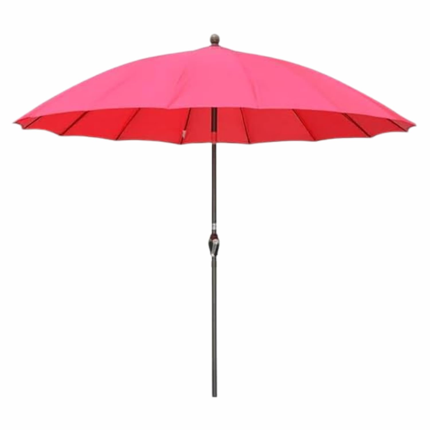 Marco Paul 2.6m Red Aluminium Parasol - Crank & Tilt Garden Umbrella