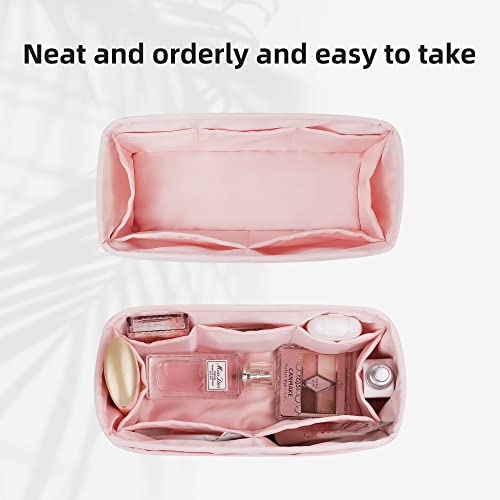 Dgaz Purse Organizer Silky Smooth For Lv Graceful Pm/Mm Bags,Silk,Luxury Handbag Tote In Bag Shapers (Pink, Mm) #TOP4