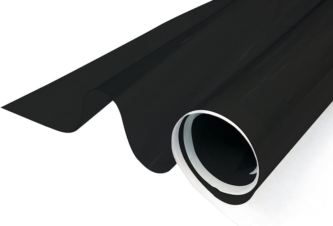 GGreenfilm Static Cling 5% Window Tint for Residential and Automotive Use - Easy Apply Non-Adhesive Room Darkening Window Cling for Enhanced Privacy, Glare Reduction, and Heat Control (36" x 82")