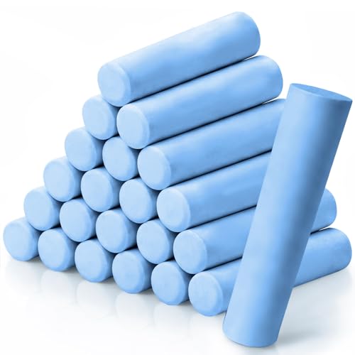 Affrolling 72 Pack Railroad Crayon Chalk Roof Mark Chalk Bulk Industrial Wax Marker Temporary Marks for Railroad Roof Gutters Siding Windows (Blue)