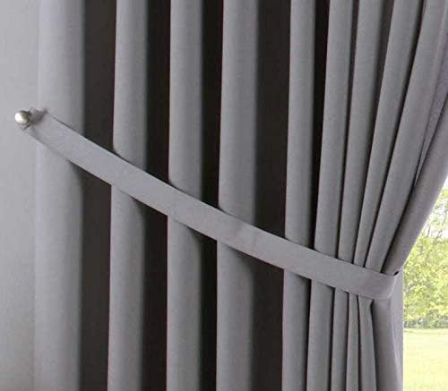 Gardinenbox Palermo 100002651 Opaque Curtain Extra Wide Matt Translucent Concealed Loops Tieback Curtain Tape, 100% Polyester - Image 5