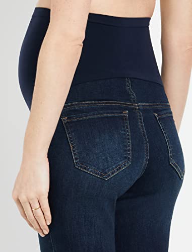 Motherhood Maternity Womens Indigo Blue Stretch Secret Fit Belly Boot Cut Jeans, Dark Wash, X-Small Us #TOP4