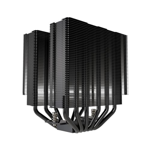 Image of IX20 ARGB Air Cooling Fan Twin Tower CPU Cooler, Black | Dual 120mm Fans, 6 Copper Heat Pipes, 5.00 x 5.4 x 6.2 inches, Compatible with AMD AM4 /AM5 and Intel 115X /1366 /1700 /1851