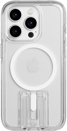 tech21 Evo Crystal Kick case for iPhone 15 Pro - Compatible with MagSafe - Impact Protection Case - White