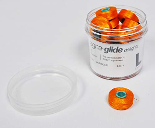 Fil-Tec Magna-Glide Delights Poly Style L Prewound Bobbins Marigold