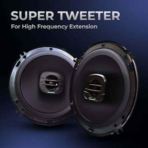 Image of BASSOHOLIC BLSP06 6 inch 2-Way Coaxial Car Speakers | High Bass with Imported Rubber Edge Cone | Powerful Sound & Crystal-Clear Treble | Universal Fit for Cars, SUVs & Trucks