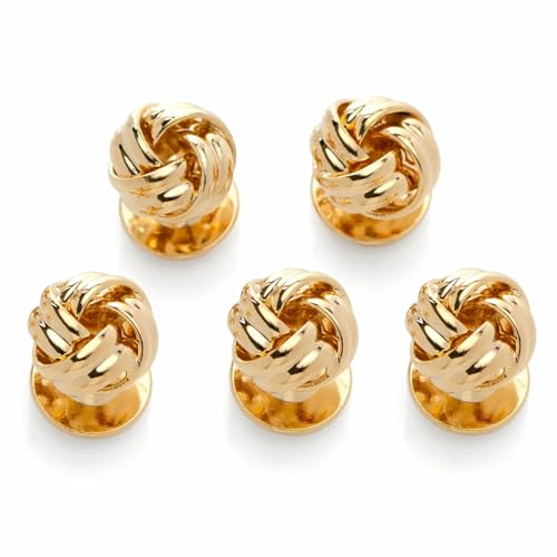 Ox & Bull Trading Co ゴールド ノット スタッドボタン ob-knt-gs