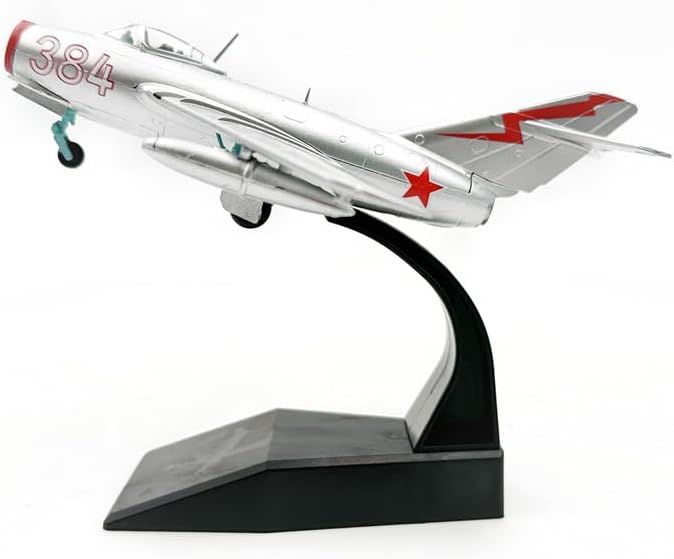 1:72 MIG-15 Aircraft Model, Metal Pre-Assembled Military Fighter Jet, Highly Simualtion Diecast Airplane Models for Collection or Gift, Age 14+.