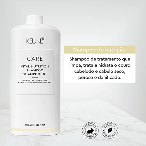 KEUNE Care Vital Nutrition Shampoo 1000 ml, White, 1 l (Pack of 1) - Image 4