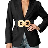 SUOSDEY Women Wide Elastic Waist Belt for Dresses Fashion Stretchy Leather Waistband Ladies Chunky Belt Sliver Buckle