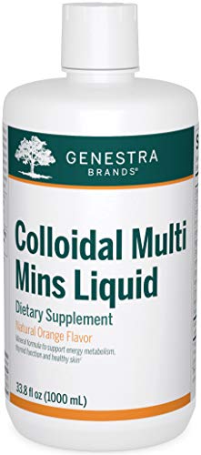 Genestra Brands - Colloidal Multi Mins Liquid - Multi Mineral Formula in Liquid Form - 33.8 fl. oz.