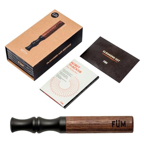 FM Solano Flavored Air Device | Naturally Switch from Bad Habits | Premium Walnut Barrel and Onyx Black Mouthpiece