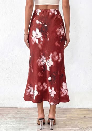 Image of BTFBM Satin Skirts for Women Trendy 2026 Summer Fall