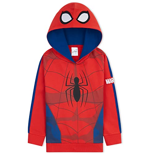 Marvel Sudadera Niño Spiderman - Sudaderas con Capucha para Niños (Rojo, 2-3 años)