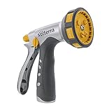 Solterra 56319 7-Pattern Garden Hose Nozzle with Rear Trigger, Gray