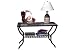 Ashley Furniture Signature Design - Antigo Sofa Table with Console - Slated Top with Metal Bottom - Contemporary - Black