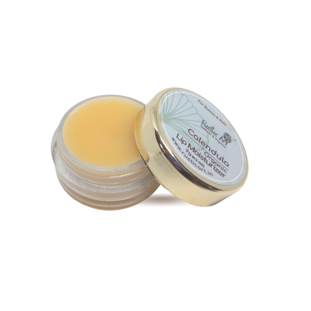 Rustic Art Organic Calendula Lip Balm | Vegan | Nourishing & Moisturizing | For Women & Men | 9g-image-5