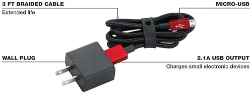 YIBEIW Batteries and Chargers fits Milwaukee 48-59-2013 Redlithium USB Charger and Portable Power Source Kit