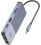 Amazon.com: USB Docking Station GIQ USB C hub USB 3.0 to Dual HDMI VGA ...