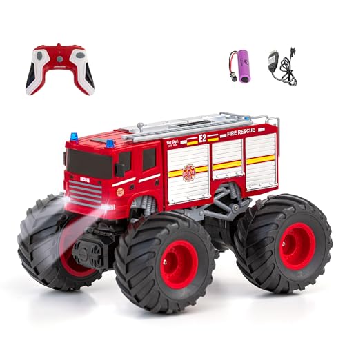 Diawell Ferngesteuertes Auto RC Monstertruck mit Sound Feuerwehr...