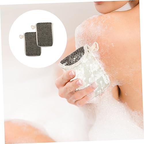 Beatifufu 2pcs Black Linen Soap Bag Bubble Making Net Pouch Foaming Net Bar Soap Loofah Pouch Linen Organizer Bubble Foam Net Drawstring Soap Bag Mesh Flax Soap Bubbles Pocket - Image 5