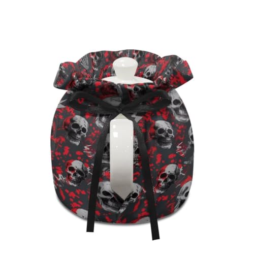 Image of Halloween Tea Cosy for Teapots Skull Tea Kettle Dust Cover Keep Warm Teapot Covers for Home Kitchen Party Decoration