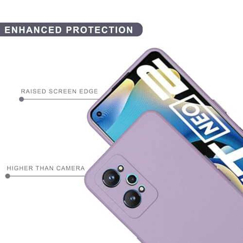 Image of SPRIG Compatible with Realme GT Neo 3T Premium FlexTone (TPU) Back Cover Drop Tested Shock Proof Mobile Case for Men, Women, Boys and Girls with Camera Protection (Lavender Purple)