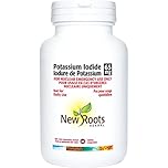New Roots Herbal Potassium Iodide Supplement 65mg 60 Tablet, 30-Day Supply, Iodine Support for Thyroid Function, Ideal for Emergency Preparedness, Promote Hormone Balance & General Well-being, Non-GMO