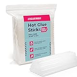 Gluerious Full Size Hot Glue Sticks For Glue Gun, 50pcs Bulk Pack 6" Long x .43" Diameter for Full S