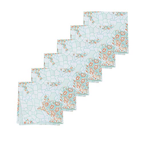 Servilletas de algodón C&F Home azul pack 6 miniatura 2