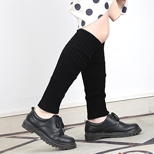 Image of Women Y2k Leg Warmers Ribbed Knitted Harajuku Kawaii Leg Warmers Streetwear