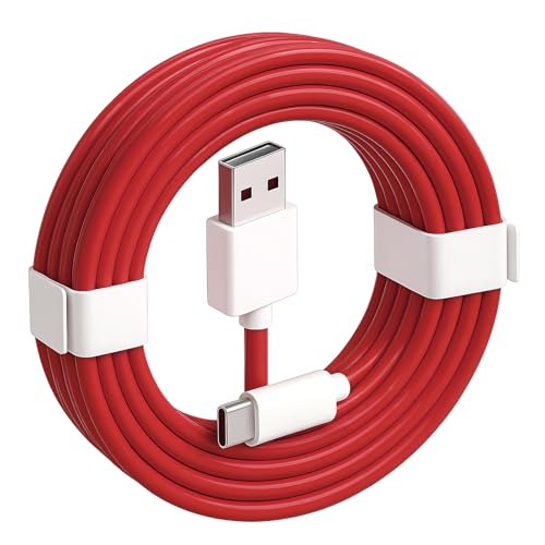 Lotnery 2M USB C Charging Cable for OnePlus - 100W Warp Charge Compatible for OnePlus 11/10 Pro/Nord 2T/8/7 Pro/7T/6T/6/5T/5 | Super Fast Charger Cord for OnePlus Nord Series