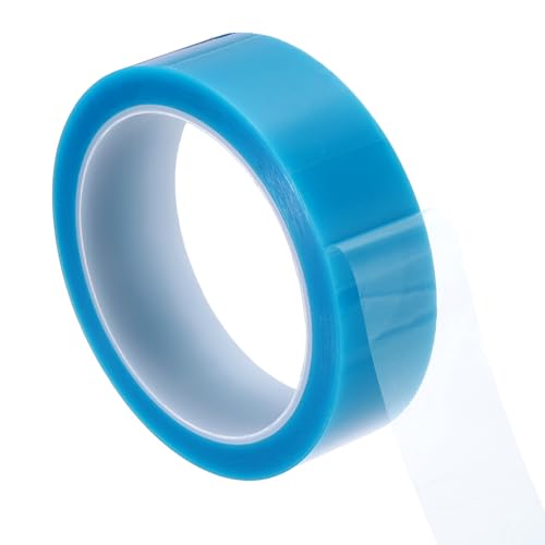 Image of PATIKIL 30mm x 50m Refrigerator Tape PET Fridge Non-Residual Adhesive Tape for Fixing Drawer Refrigerator Air Conditioner Printer Sky Blue