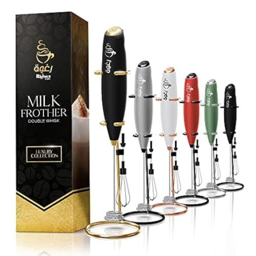 Righwa Milk Frother & Egg Beater - 2-in-1 Handheld Frother