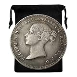 Kocreat Copy 1839 Queen Victoria Lion UK Coin-Replica Great Britain Silver Dollar Pence Gold Coin Royal Souvenir Coin Lucky Coin