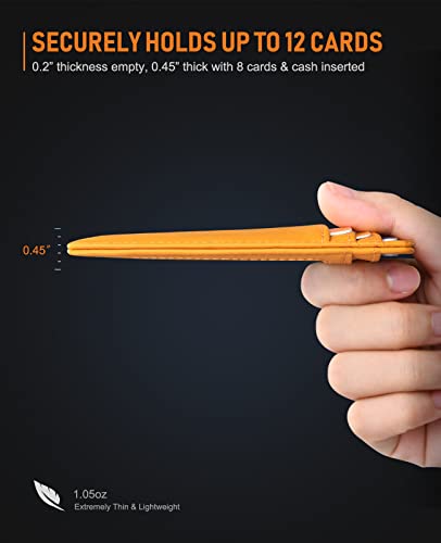 Buffway Geniune Leather Men wallet (yellow)