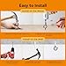 TAIHUIMY 30 PCS Q-Hanger Hooks with Safety Buckle, Windproof Screw Wall Ceiling Hooks for Outdoor String Lights Hanging Christmas Lights, Plants, with 1 Wing Nut Driver
