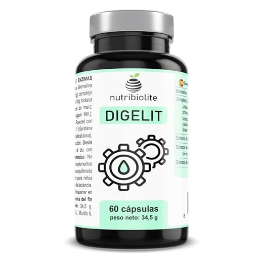 Digestivo natural – Ayuda ante Digestiones Pesadas, Gases e hinchazón abdominal – Enzimas Digestivas Veganas con Digezyme, Bromelina y extractos de Hinojo, Jengibre y Genciana - Sin aditivos - DIGELIT
