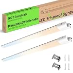 ALUSSO – ALUSSO 2 Stück LED Feuchtraumleuchte 150CM,3CCT IP65 für Gar