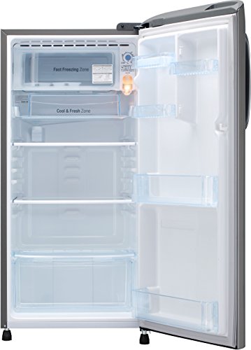 Image of LG 190 L 3 Star Direct Cool Single Door Refrigerator Appliance(GL-B201APZX.APZZEBN, Shiny Steel,Smart Inverter Compressor)