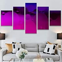 SIGNWIN 5 Panel Canvas Wall Art Modern Art Abstract Fluids for Home Decorations Ready to Hang - 60