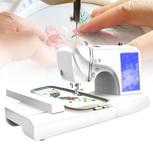 Máquina De Coser Y Bordar Doméstica, Máquina De Bordar Automática, 398 Diseños Incorporados, 132 Puntadas, Máquina De Bordar De Aguja Simple/Doble.