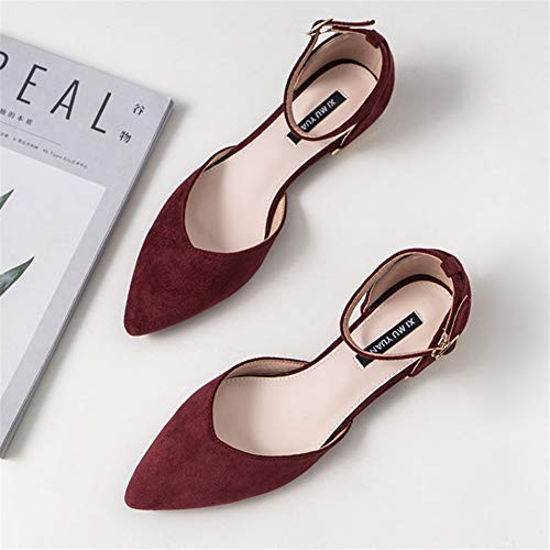 Stunner Cross Strap Mary Jane Shoes Pointed Toe Slip On Ballet Flats2